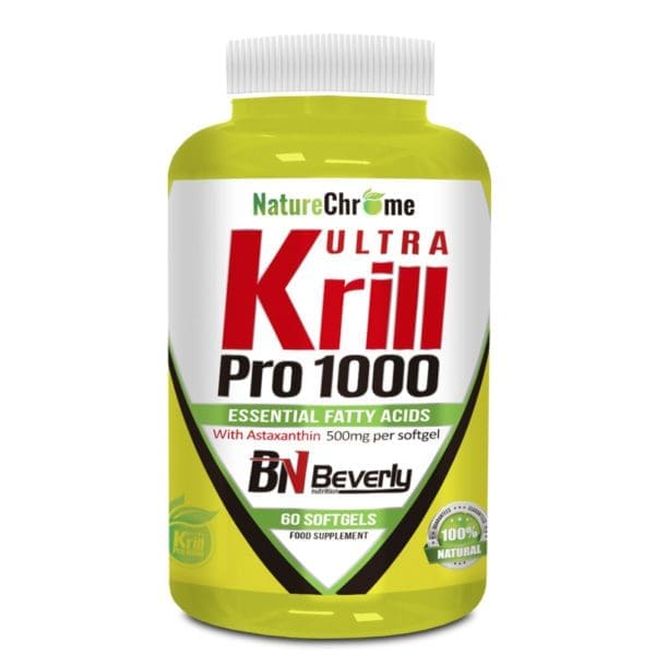 Beverly Nutrition Ultra Krill PRO 1000 - 100% tisztaságú krill olaj - 60 darab lágyzselatin kapszula