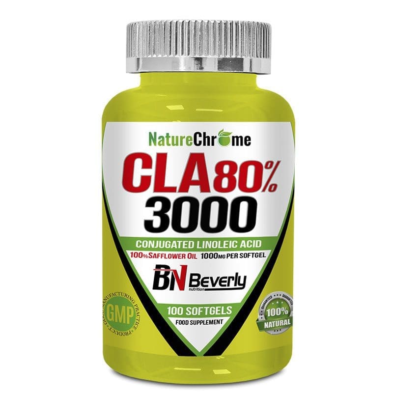 Beverly Nutrition CLA 80% 3000 konjugált linolsav -100 db lágyzselatin kapszula - Mastery webáruház