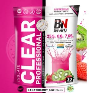 Beverly Nutrition Isolate Clear Shake Professional ARLA fehérje 908 g - Eper - Kiwi