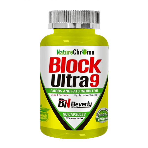 Beverly Nutrition Block Ultra 9 - zsír és szénhidrát felszívódás gátló - 90 darab kapszula