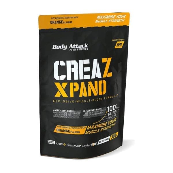 Body Attack Creaz Xpand teljesítményfokozó - 300g - narancs
