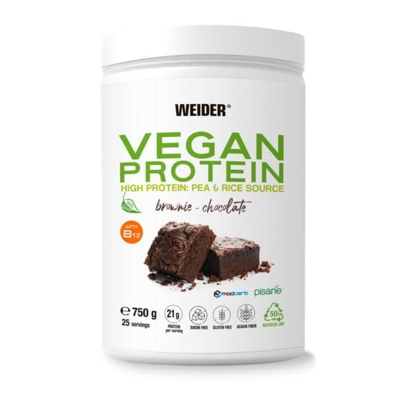 Weider Vegan Protein veganes Proteinpulver – 750 g - Schoko Brownie
